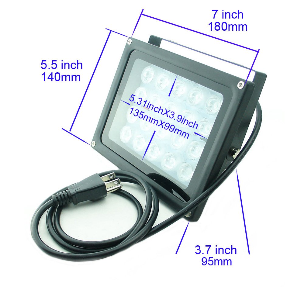 Amazon.com: QUANS 110V 20W UV Ultra Violet High Power LED Light